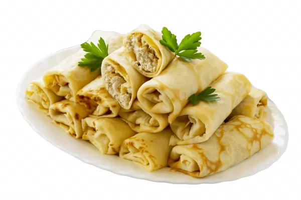 Млинці з м'ясом - Курчата